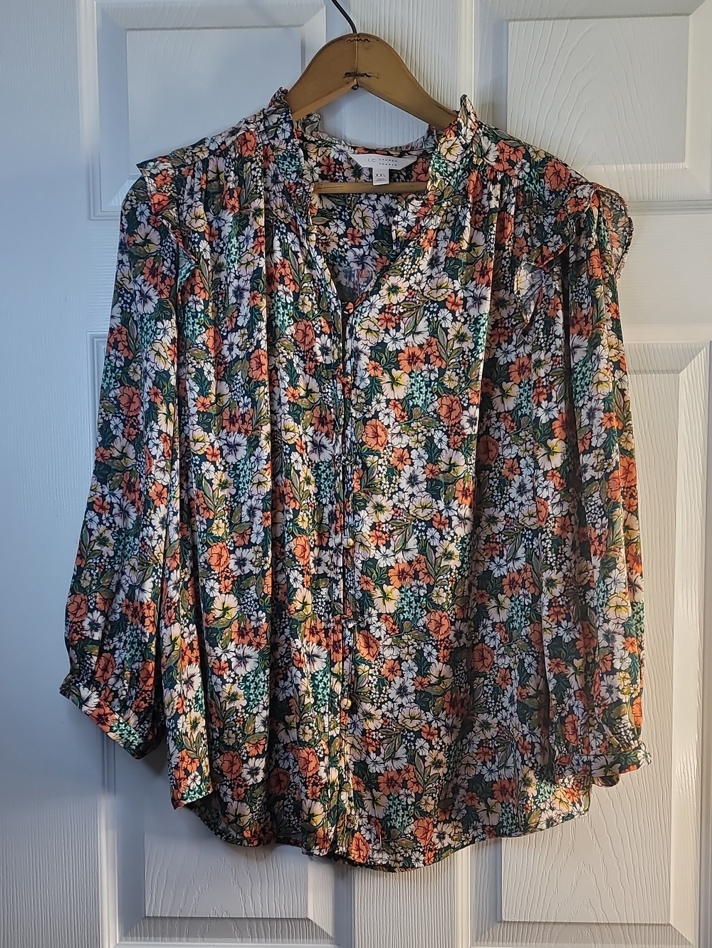 LC Lauren Conrad Floral Blouse